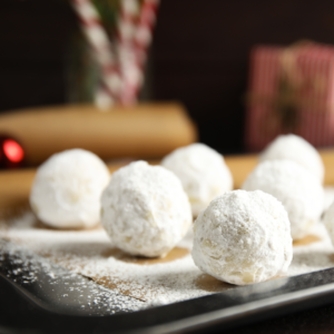 Sugar-Free Keto Pecan Snowball Cookies